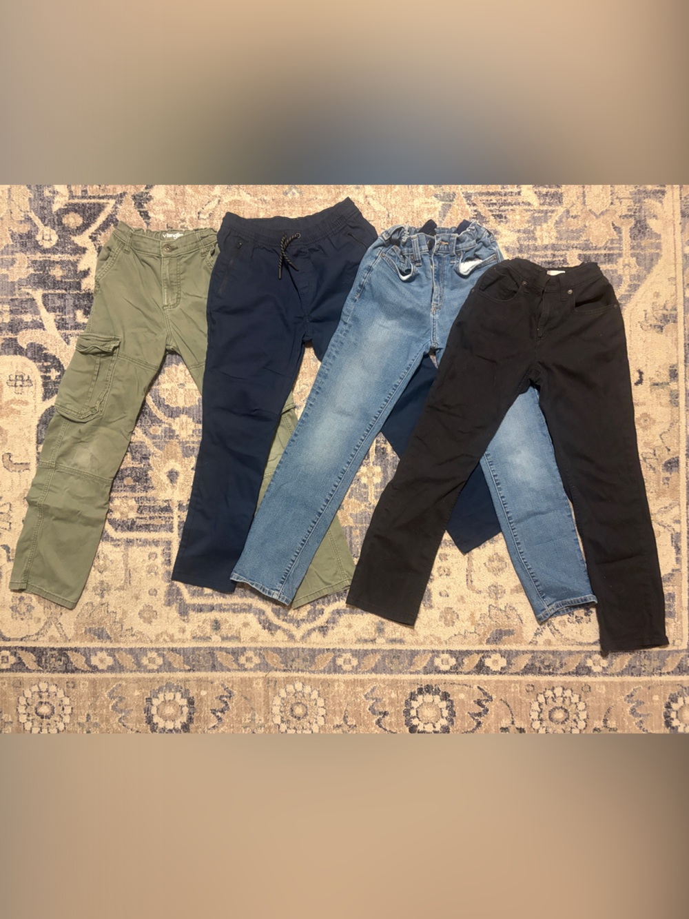 Mixed Boys' Pants Bundle Lot- Olive, Navy, Denim, Black